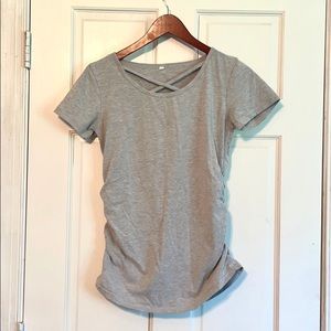 Grey maternity tee